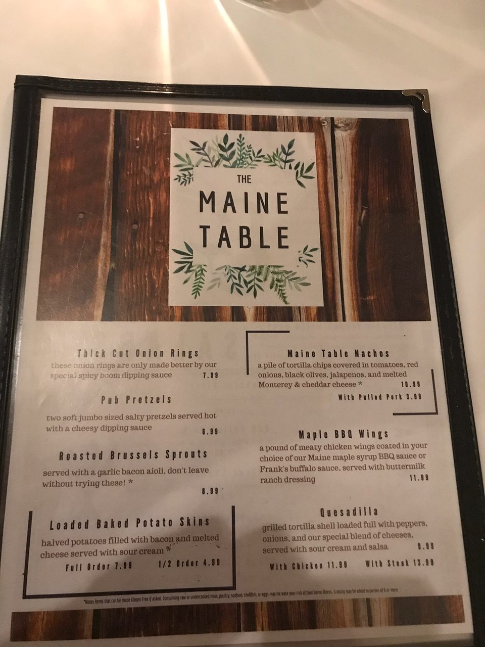 Maine Table Restaurant