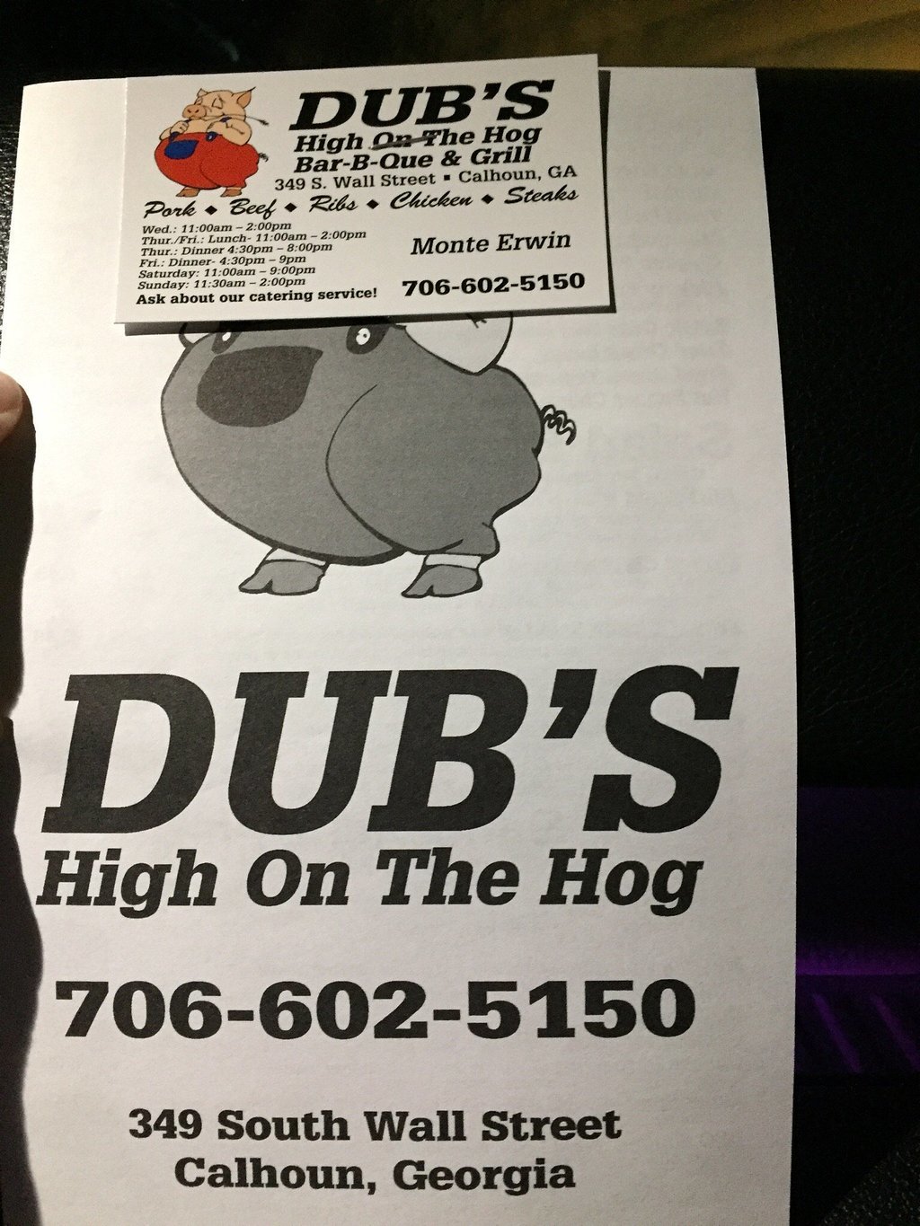 Dub's High on the Hog BBQ and Grill